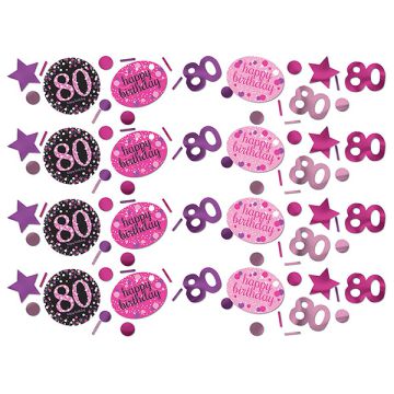 CONFETTI 80° COMPLEANNO PINK PZ.1