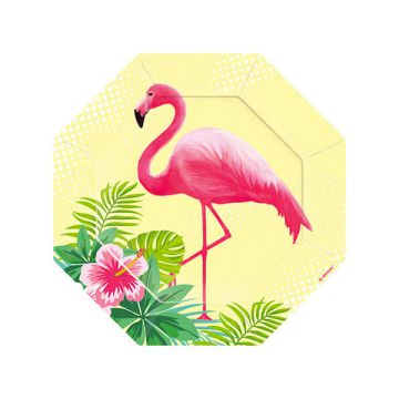 PIATTINI FLAMINGO PARADISE PZ.6