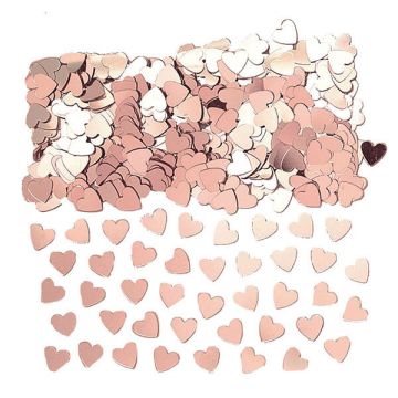 Coriandoli da tavola Cuore Rose Gold Pz.1 Gr.14