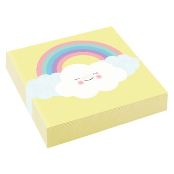 Tovaglioli Arcobaleno E Nuvole Pz.20