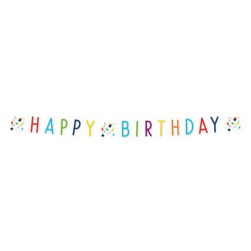 Festone confetti happy birthday pz.1