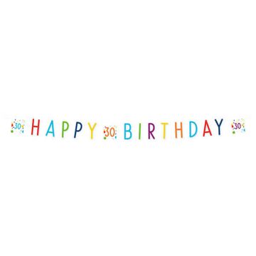 Festone Confetti Birthday 30 Pz.1 Festone Confetti Birthday 30 Carta 180 X 13,8 Cm