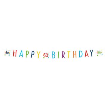 Festone Confetti Birthday 50 Pz.1 Festone Confetti Birthday 50 Carta 180 X 13,8 Cm
