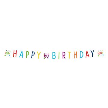 Festone Confetti Birthday 60 Pz.1 Festone Confetti Birthday 60 Carta 180 X 13,8 Cm