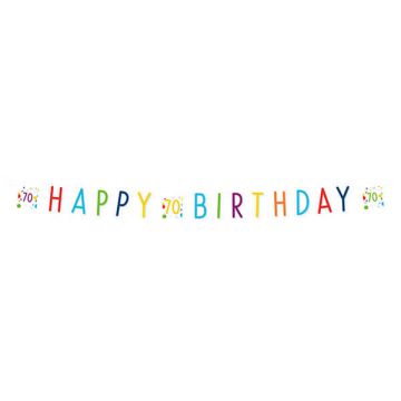 Festone Confetti Birthday 70 Pz.1 Festone Confetti Birthday 70 Carta 180 X 13,8 Cm