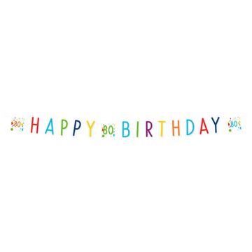 Festone Confetti Birthday 80 Pz.1 Festone Confetti Birthday 80 Carta 180 X 13,8 Cm