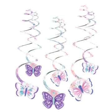 DECORAZIONE SPIRALE FIORE E FARFALLE P.6