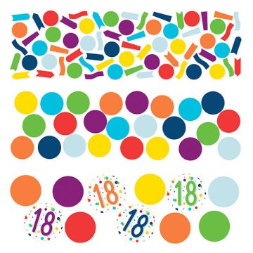 Coriandoli da tavola 18 Compleanno Pz.1 Gr.34