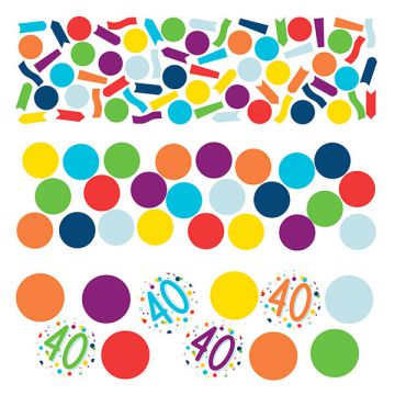 Coriandoli da tavola 40 Compleanno Pz.1 Gr.34
