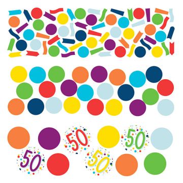 Coriandoli da tavola 50 Compleanno Pz.1 Gr.34