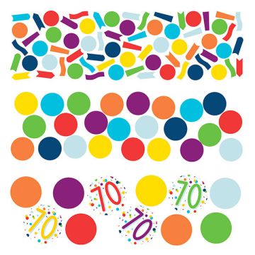 Coriandoli da tavola 70 Compleanno Pz.1 Gr.34