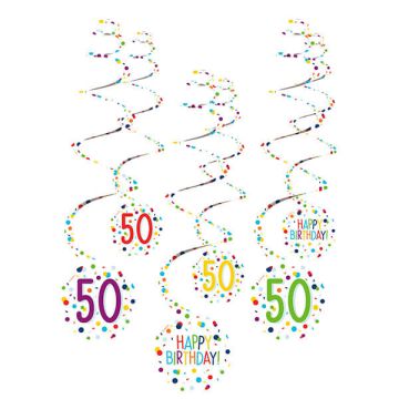 Decorazione Spirale Confetti 50 Pz.6 