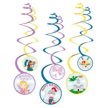 Decorazione principessa e cavaliere pz.6