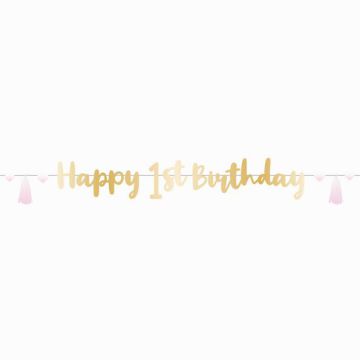 Festone 1° compleanno femmina pz.1