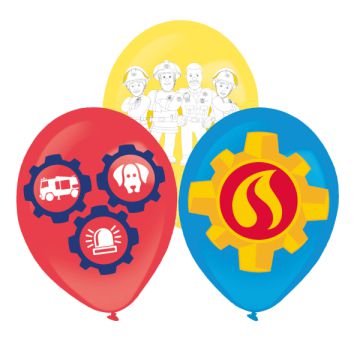 Palloncini Sam Il Pompiere Pz.6