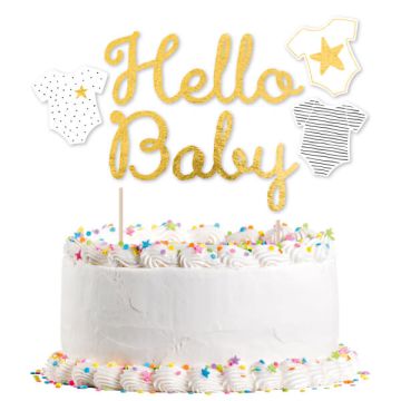 Decorazione Torta Hello Baby Pz.1