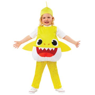 Costume Baby Shark Giallo Pz.1 - 1-2 Anni - Cm.92