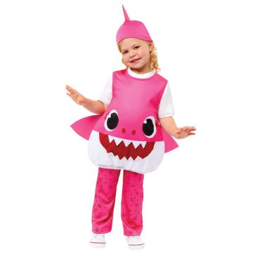 Costume Baby Shark Rosa Pz.1 - 3-4 Anni Cm.104