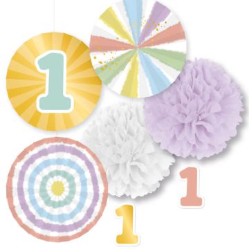 Kit Decorazione 1st Compleanno Pz.5