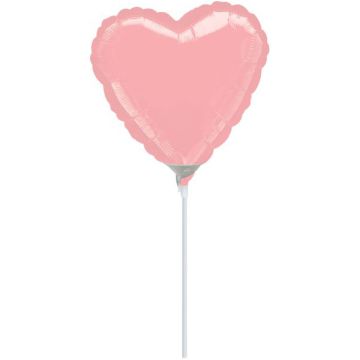 PALLONCINO CUORE ROSA 9" PZ.10