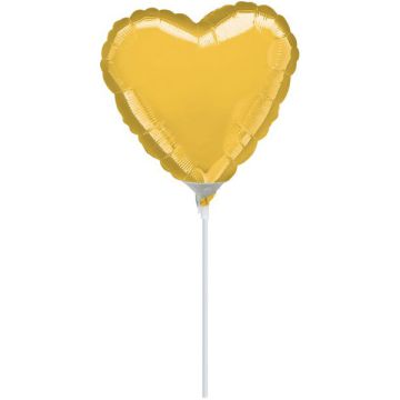 PALLONCINO CUORE ORO 4" PZ.10