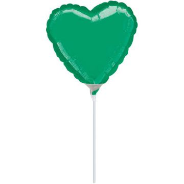 PALLONCINO CUORE VERDE 4" PZ.10