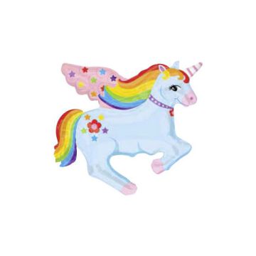 PALLONCINO UNICORNO ARCOBALENO PZ.10