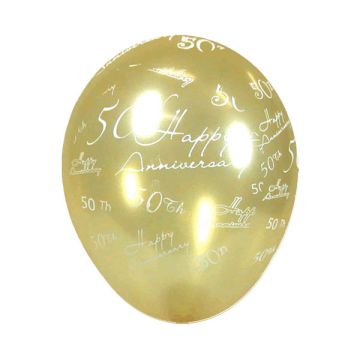PALLONCINO 50° ANNIVERSARIO (5") PZ.100