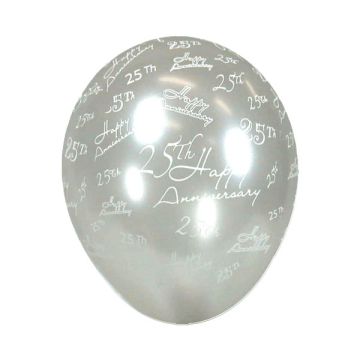 PALLONCINO 25° ANNIVERSARIO (5") PZ.100
