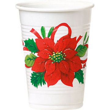 BICCHIERE STELLA DI NATALE PZ.8