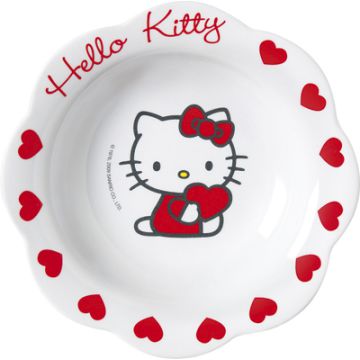 PIATTO FONDO HELLO KITTY MELAMINA PZ.1