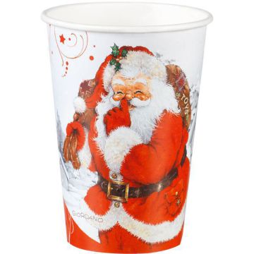 BICCHIERE BABBO NATALE PZ.10