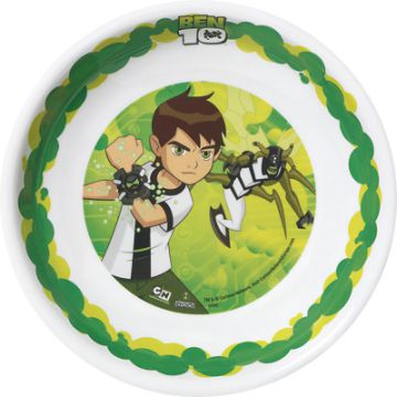 PIATTO FONDO BEN 10 MELAMINA PZ.1
