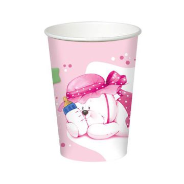 BICCHIERI BATTESIMO BAMBINA PZ.8