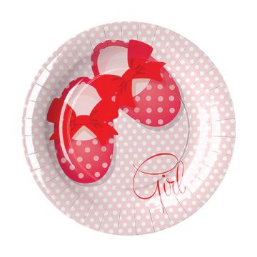 PIATTINI BATTESIMO BAMBINA PZ.8