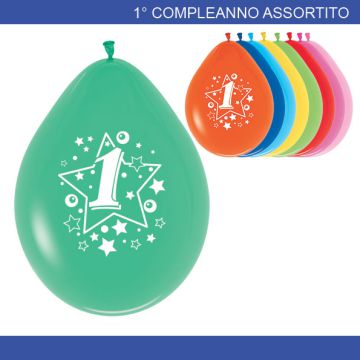 PALLONCINO 1° COMPLEANNO ASSORTITO PZ.20