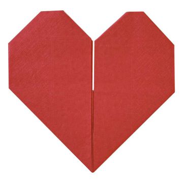 Tovaglioli Cuore Origami Pz.16