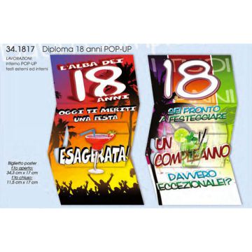 Biglietto Portasoldi 18 Anni Pop R29