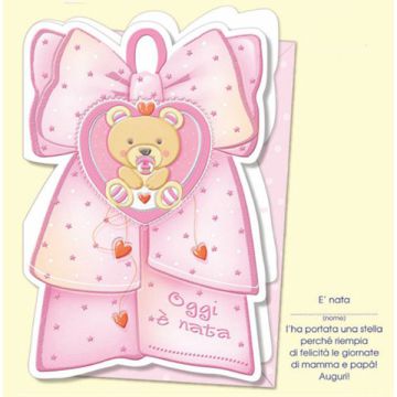 Biglietto Nascita Bambina R53