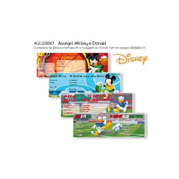INVITI TOPOLINO E PAPERINO PZ.15