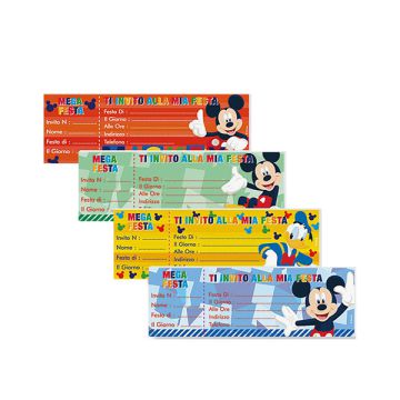 INVITI TOPOLINO E PAPERINO PZ.15
