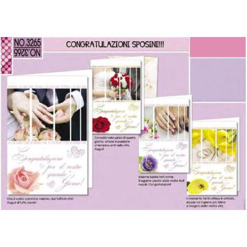 Biglietto Congratulazioni Sposini R103