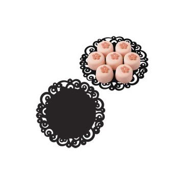 Centrini Neri Con Smerlo Cm.20 Pz.16