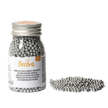 Perle Di Zucchero Argento 100g.