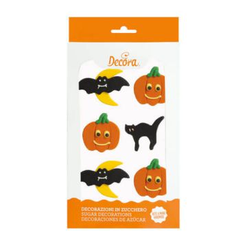 Decorazioni Halloween In Zucchero Pz.6