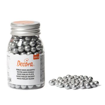Maxi Perle Di Zucchero Argento 100g