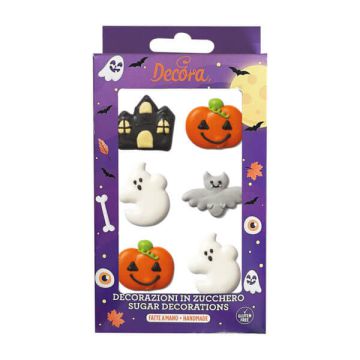 Decorazioni Halloween In Zucchero Pz.6