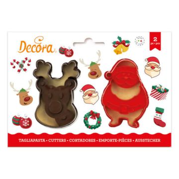 Tagliapasta Babbo Natale E Renna Pz.2