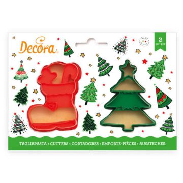 Tagliapasta Albero Natale-scarpone Pz.2