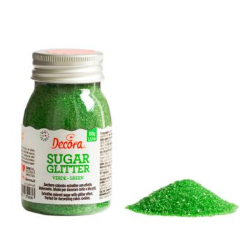 Zucchero Glitterato Verde 100g.